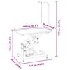 Table Toilettage Ajustable Hydraulique pour Chiens Chats Animaux