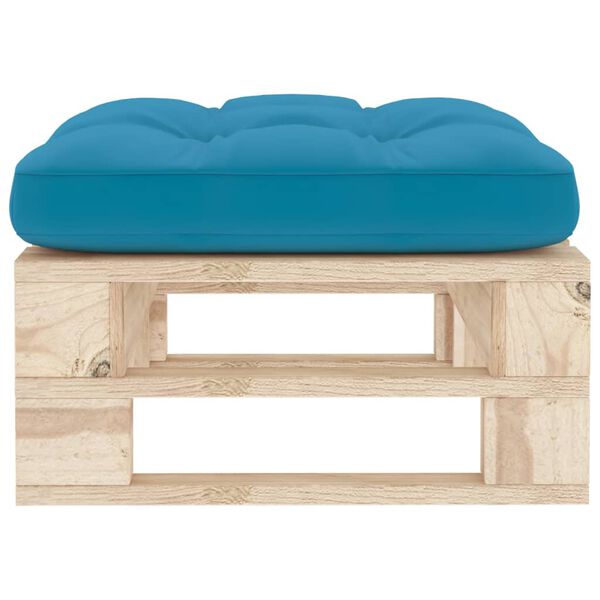 vidaXL Pouf palette de jardin bois de pin impr&eacute;gn&eacute;