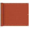 vidaXL &Eacute;cran de balcon Orange 75x600 cm PEHD