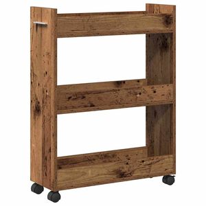 vidaXL Armoire avec roue Bois ancien 60 x 22 x 79 cm