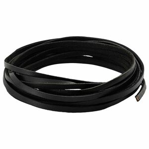 vidaXL Sangle en Cuir Noir 500 x 0,3 cm Cuir
