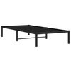 vidaXL Cadre de lit m&eacute;tal sans matelas noir 90x190 cm