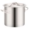 vidaXL Ensemble de 3 casseroles &agrave; bouillon 50/21/6 L Inox