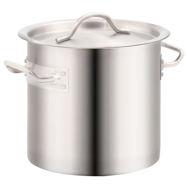 vidaXL Ensemble de 3 casseroles &agrave; bouillon 50/21/6 L Inox