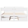 vidaXL Cadre de lit sans matelas blanc 160x200 cm bois de pin massif