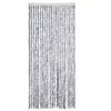 vidaXL Moustiquaire Blanc et gris 90x220 cm Chenille