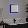 vidaXL Miroir de salle de bain LED Chêne noir 40 x 8,5 x 37 cm
