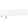 vidaXL Table basse blanc 104x60x35 cm bois d'ing&eacute;nierie