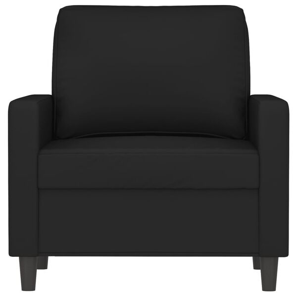 vidaXL Fauteuil Noir 60 cm Velours