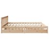 vidaXL Cadre de lit sans matelas 200x200 cm bois massif de pin