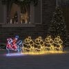 vidaXL Décoration de Noël avec 1224 LED Multicolore 69 x 79 cm PVC