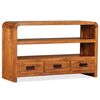 vidaXL Meuble TV Bois d'acacia solide 90 x 30 x 55 cm