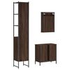 vidaXL Ensemble de meubles de salle de bain 3 pcs Ch&ecirc;ne marron
