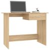 vidaXL Bureau Ch&ecirc;ne sonoma 100x50x76 cm Bois d&rsquo;ing&eacute;nierie