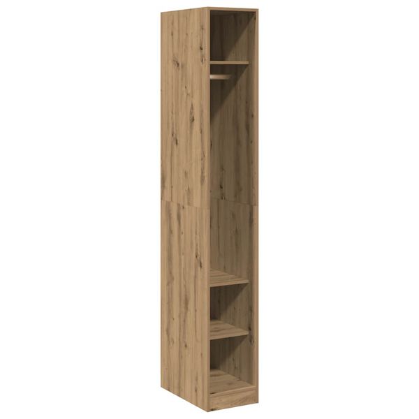 vidaXL Garde-robe chêne artisanal 30x50x200 cm bois d'ingénierie