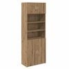 vidaXL Armoire de rangement Ch&ecirc;ne artisanal 80 x 42,5 x 225 cm