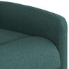 vidaXL Fauteuil inclinable de massage Vert fonc&eacute; Tissu