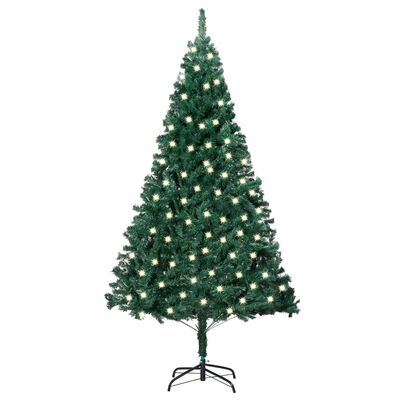 vidaXL Arbre de Noël artificiel pré-éclairé et branches épaisses vert