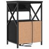 vidaXL Cabinet de chevet Ch&ecirc;ne noir 40 x 31 x 60 cm Bois d'ing&eacute;nierie