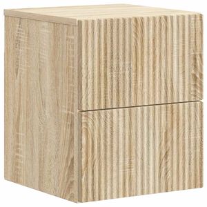 vidaXL Cabinet de chevet mural Ch&ecirc;ne Sonoma 33 x 34,5 x 40 cm