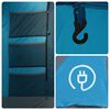 vidaXL Tente de camping tunnel 4 personnes bleu imperm&eacute;able
