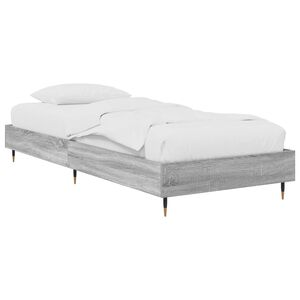 vidaXL Cadre de lit Sonoma gris 80 x 200 cm Bois d'ing&eacute;nierie