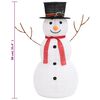vidaXL Figurine de bonhomme de neige de Noël à LED Tissu 90 cm