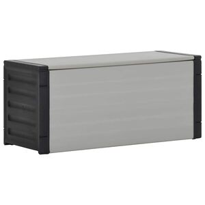 vidaXL Armoire &agrave; d&eacute;chets de jardin Gris 85x34x40 cm