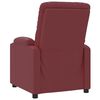 vidaXL Fauteuil Rouge bordeaux Similicuir