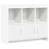 vidaXL Buffet Blanc 98,5 x 33 x 80 cm Bois d'ing&eacute;nierie