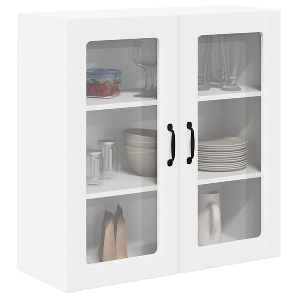 vidaXL Armoire de cuisine Blanc 80 x 31 x 80 cm Bois d'ing&eacute;nierie