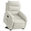 vidaXL Fauteuil inclinable &eacute;lectrique cr&egrave;me velours