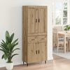 vidaXL Haut Armoire 2 pcs Ch&ecirc;ne artisanal Bois d'ing&eacute;nierie