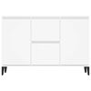 vidaXL Buffet blanc 102x35x70 cm bois d'ing&eacute;nierie