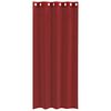 vidaXL Rideaux en voile avec œillets 2 pcs rouge bordeaux