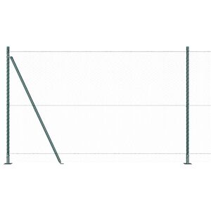 vidaXL Cl&ocirc;ture hexagonale avec base en b&eacute;ton 10 x 1,6 m Vert Maille