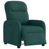 vidaXL Fauteuil inclinable &eacute;lectrique Vert fonc&eacute; Tissu