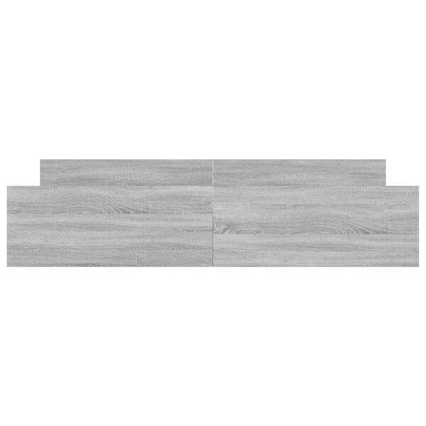 vidaXL Cadre de lit sans matelas sonoma gris 180x200 cm