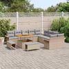 vidaXL Ensemble de canap&eacute; de jardin 13 pcs Beige et Gris clair