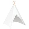 vidaXL Tente tipi Blanc 120 x 120 x 150 cm Tissu, Plastique