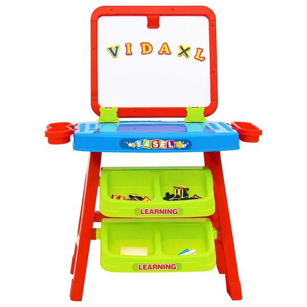 vidaXL Ensemble 3 en 1 de chevalet et bureau d'apprentissage enfant