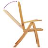 vidaXL Chaises pliables de jardin lot de 8 bois d'acacia et textil&egrave;ne