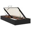 vidaXL Lit de Rangement avec matelas Noir 180 x 200 cm Velours