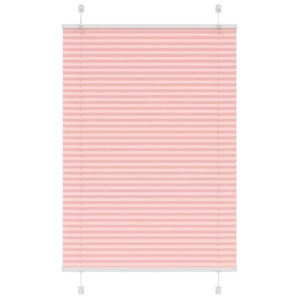 vidaXL Store plissé rose 95x100 cm largeur du tissu 94,4 cm polyester