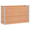 vidaXL Jardini&egrave;re sur&eacute;lev&eacute;e Marron 150 x 50 x 91 cm alu.