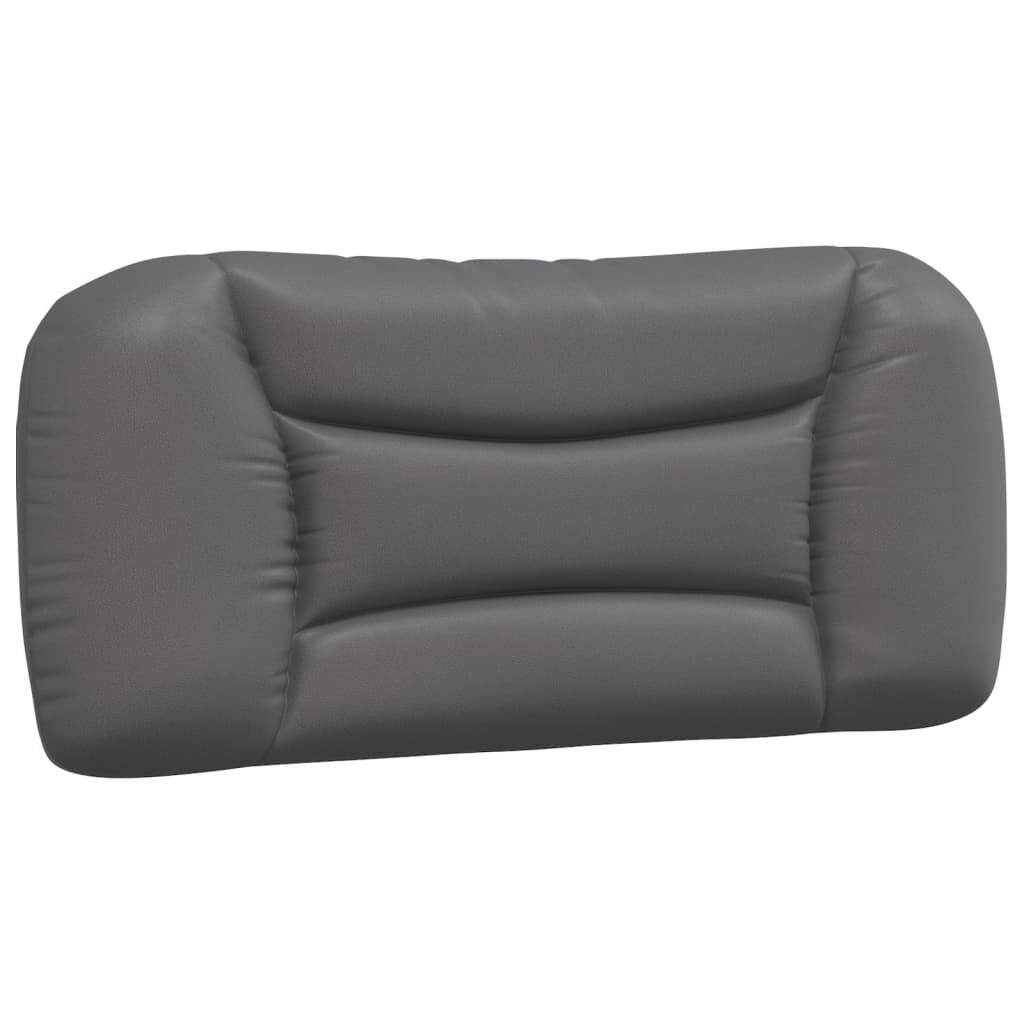 vidaXL Lit avec matelas gris 80x200 cm similicuir