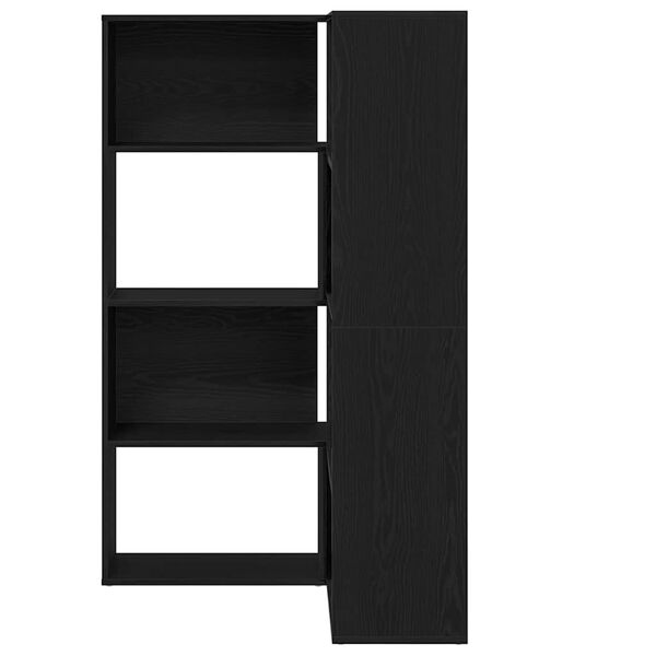 vidaXL Biblioth&egrave;que 2 pcs Ch&ecirc;ne noir 85 x 85 x 140 cm