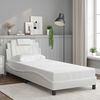 vidaXL Cadre de lit Viana sans matelas blanc 80x200 cm similicuir