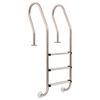 vidaXL &Eacute;chelle de piscine &agrave; 3 &eacute;chelons Acier inoxydable 304 120 cm