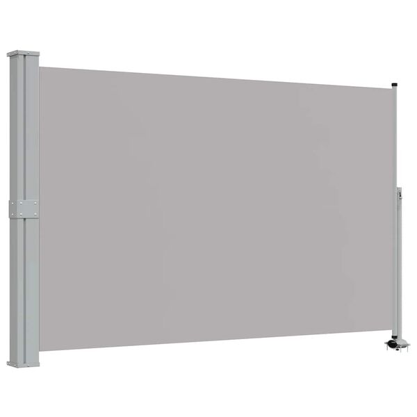 vidaXL Auvent lat&eacute;ral r&eacute;tractable de patio 160 x 300 cm Gris